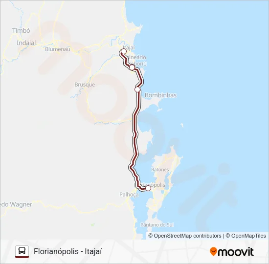ITAJAÍ Bus Line Map