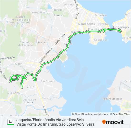 Mapa de 7160 de autobús