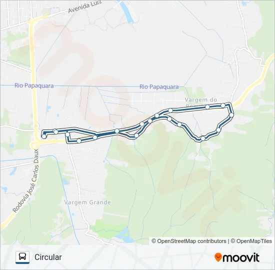 283 VARGEM DO BOM JESUS Bus Line Map