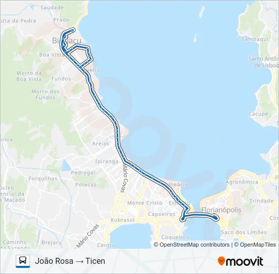 44301 PRAIA JOÃO ROSA Bus Line Map