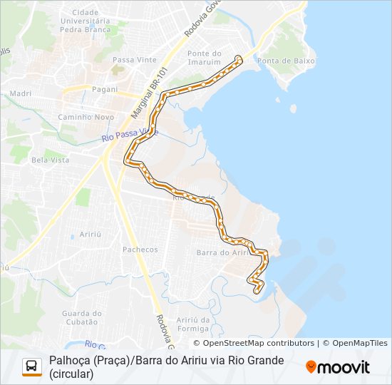 213 bus Line Map