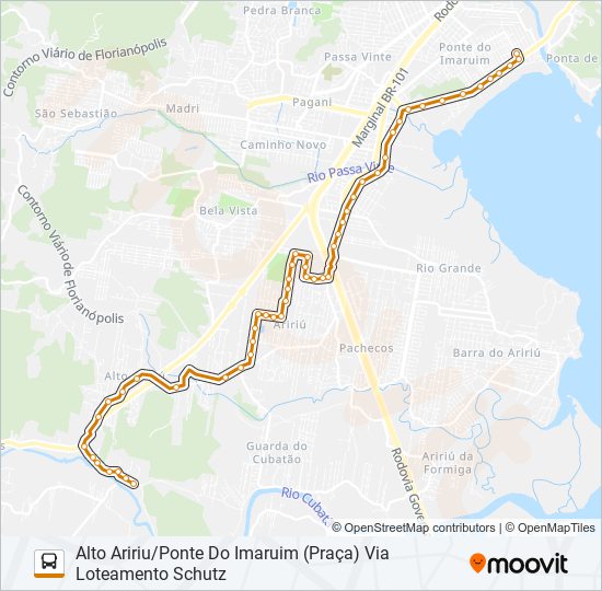 353 bus Line Map