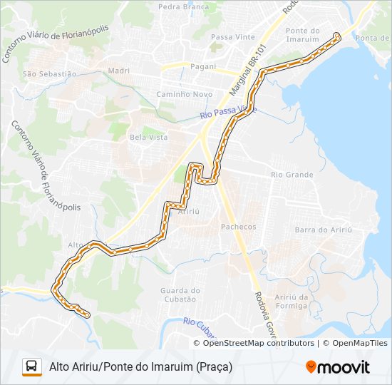 353 bus Line Map