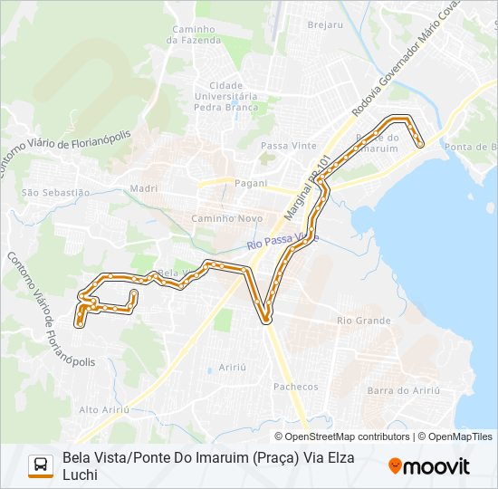 Mapa de 402 de autobús