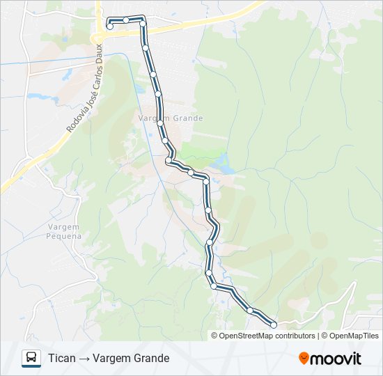 270 VARGEM GRANDE bus Line Map