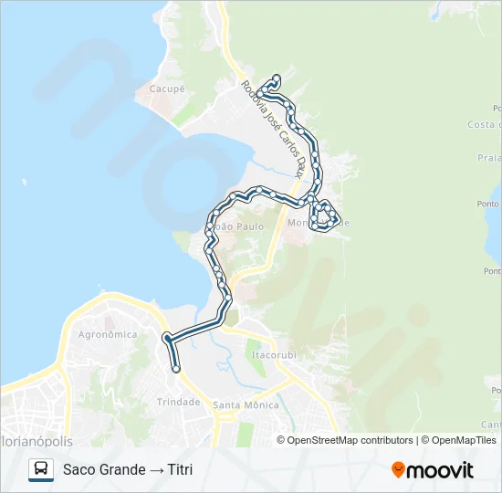 181 SACO GRANDE VIA MONTE VERDE Bus Line Map