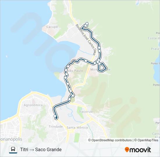 181 SACO GRANDE VIA MONTE VERDE Bus Line Map