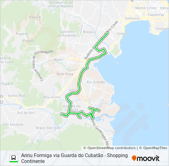 Mapa de 11340 de autobús