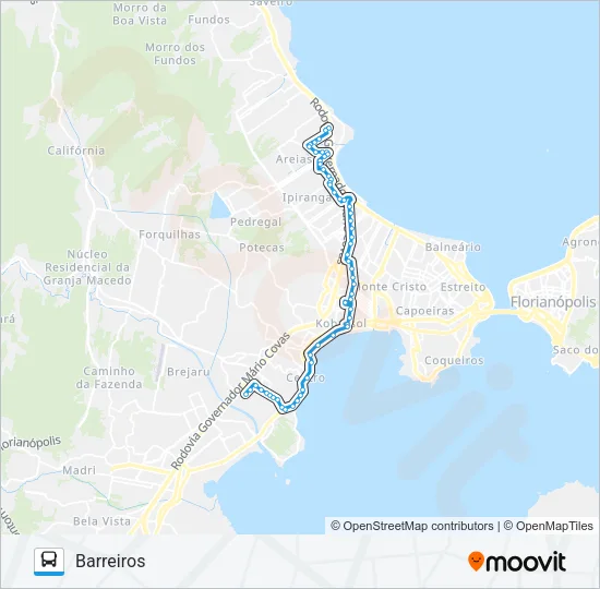 130 DIRETÃO Bus Line Map
