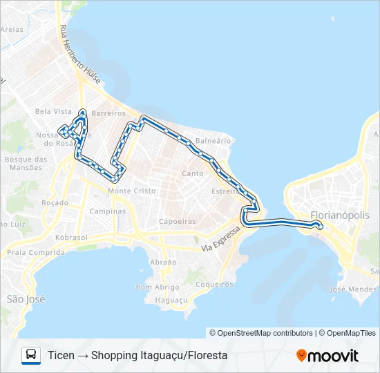 12400 SHOPPING CENTER Bus Line Map