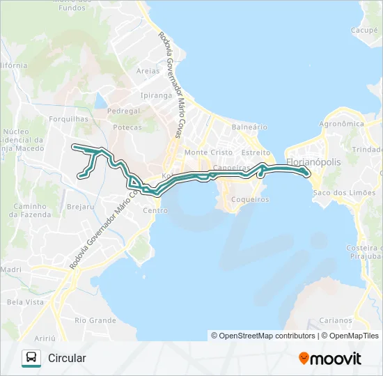 039.2 FORQUILHINHA VIA RODEIO/PALMARES Bus Line Map