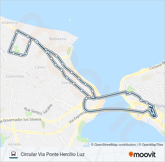 662 CANTO VIA OTÍLIA CRUZ bus Line Map