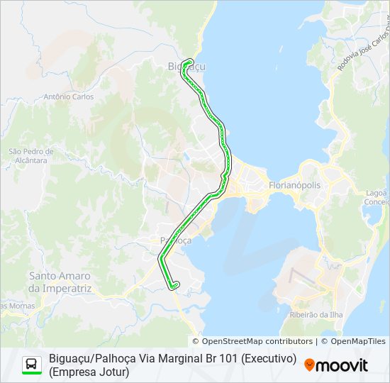 1333 bus Line Map