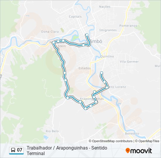 Mapa de 07 de autobús