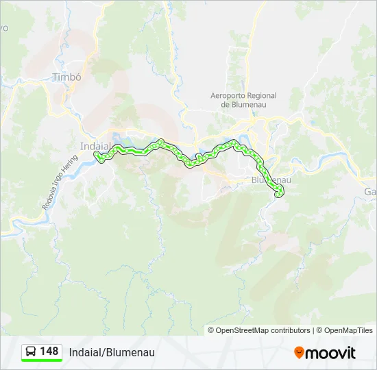 148 Bus Line Map