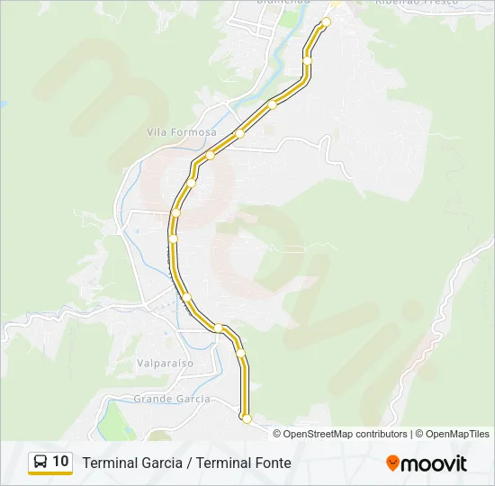 10 Bus Line Map