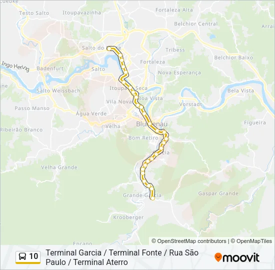10 Bus Line Map