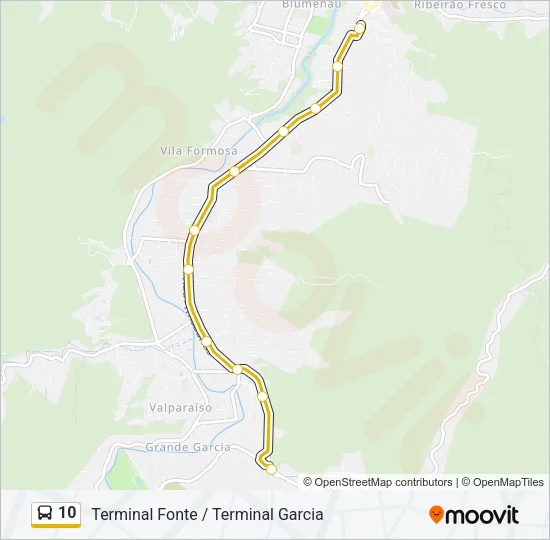 10 Bus Line Map