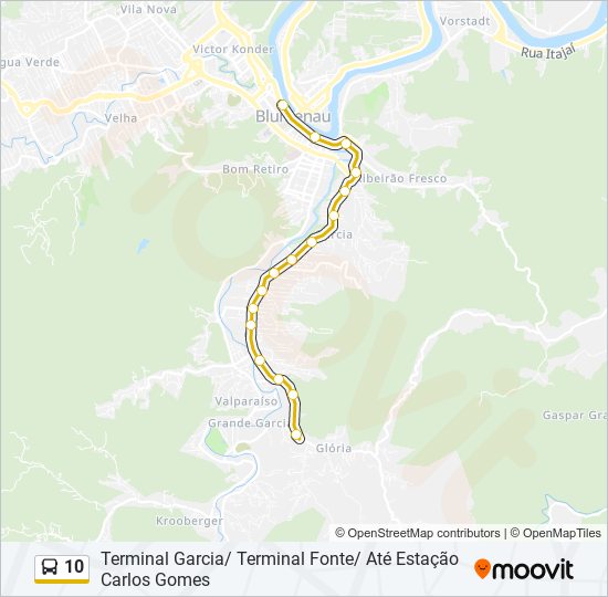 10 bus Line Map