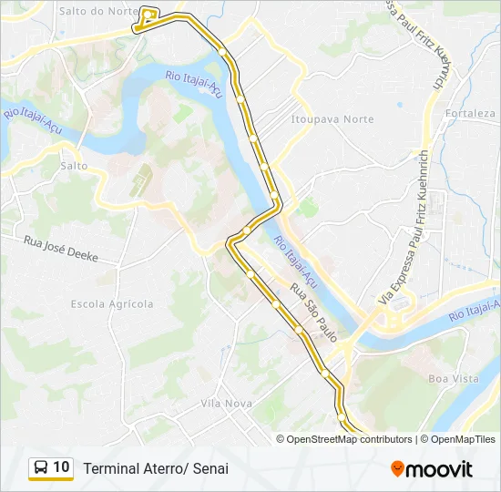 10 Bus Line Map