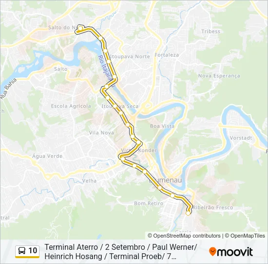 10 Bus Line Map