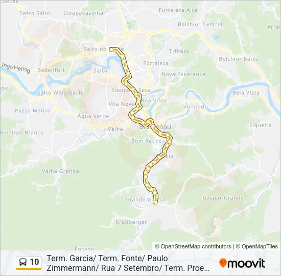 10 Bus Line Map