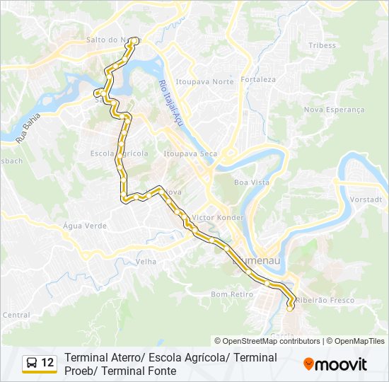 12 bus Line Map