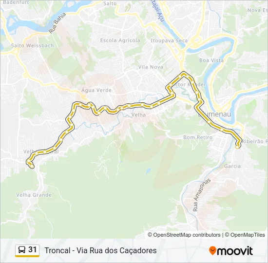 31 Bus Line Map