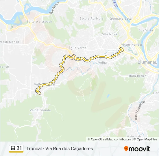 31 Bus Line Map
