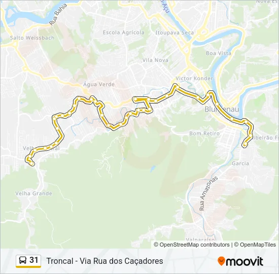 31 Bus Line Map