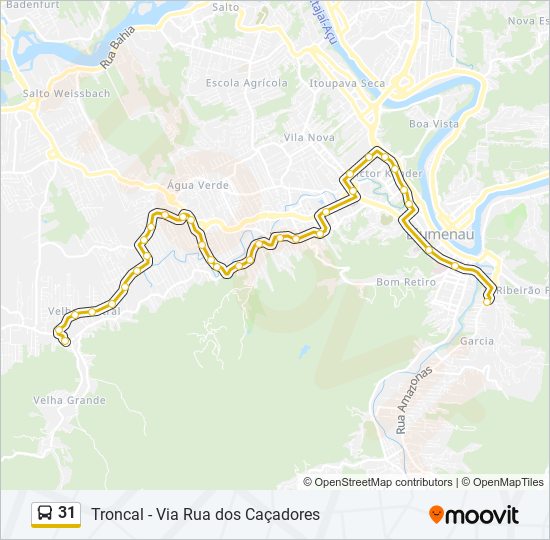 31 bus Line Map