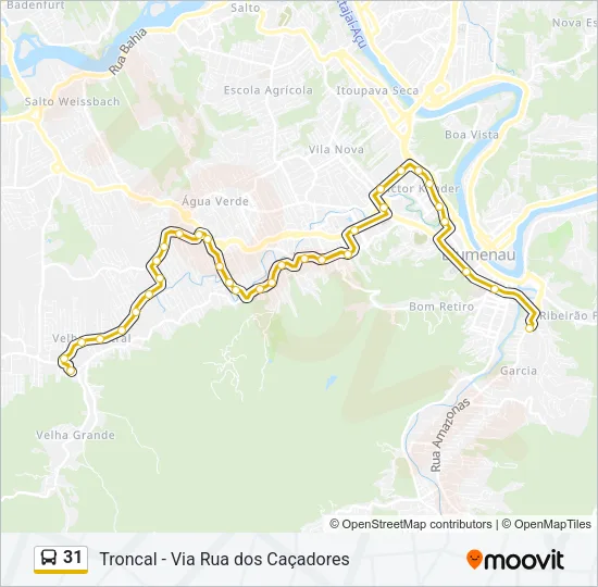 31 Bus Line Map