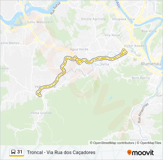 31 Bus Line Map