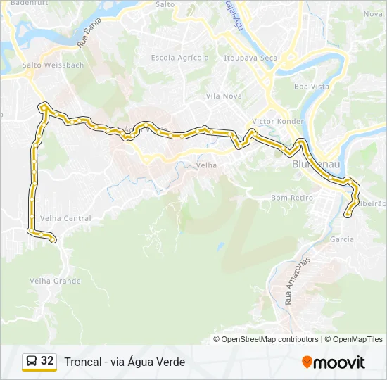 32 Bus Line Map