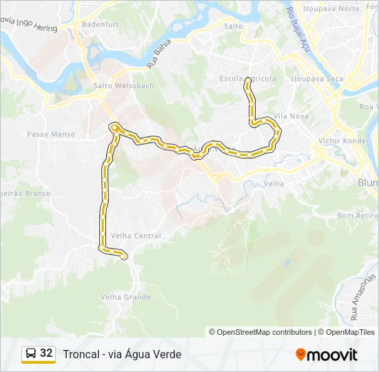 32 Bus Line Map
