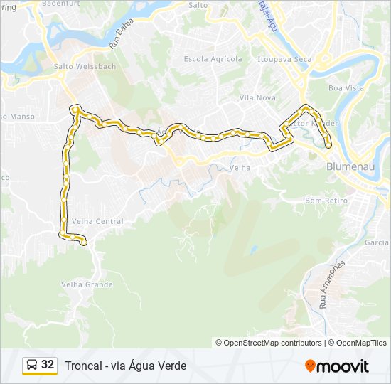 Mapa de 32 de autobús