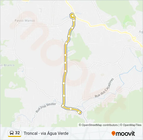 32 Bus Line Map