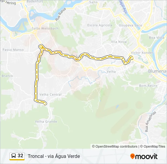32 Bus Line Map