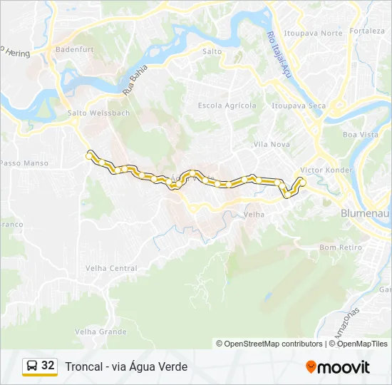 32 Bus Line Map