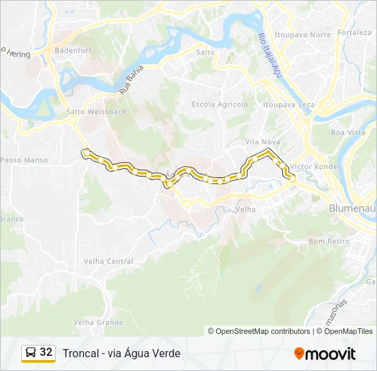 32 Bus Line Map