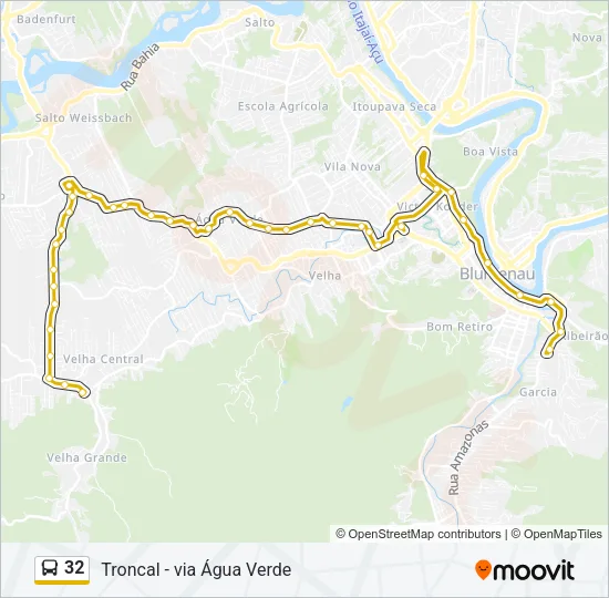 32 Bus Line Map