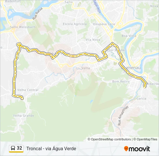 32 Bus Line Map