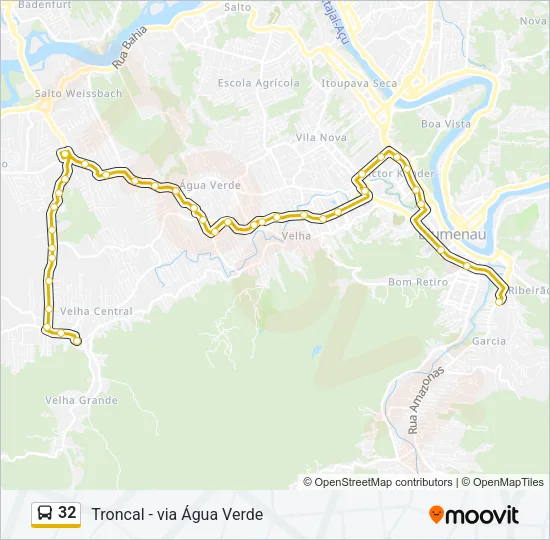 32 Bus Line Map