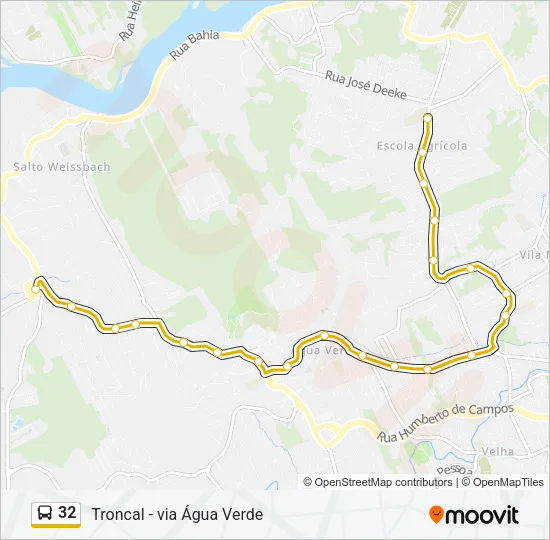 32 Bus Line Map