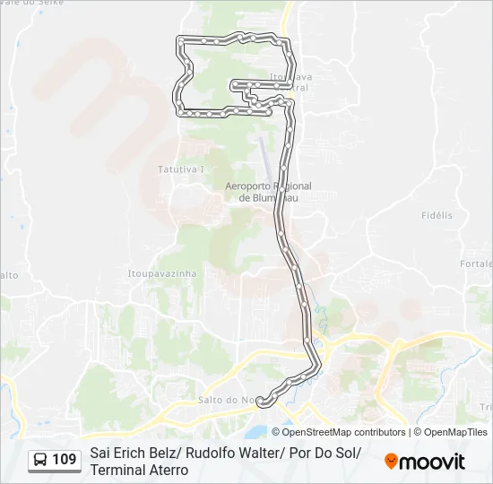 109 Bus Line Map