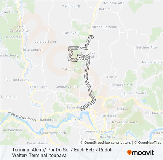 Mapa de 109 de autobús