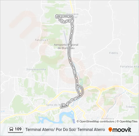 109 Bus Line Map