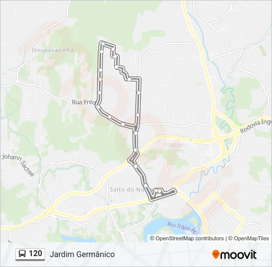 120 Bus Line Map
