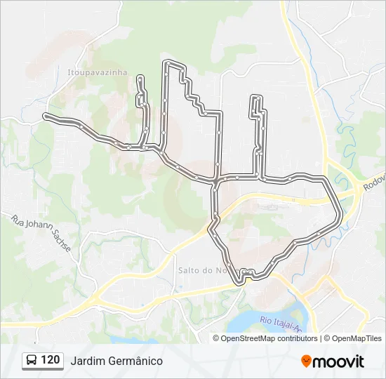120 Bus Line Map