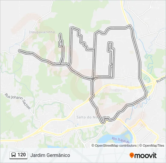 120 Bus Line Map